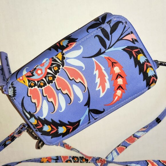 Vera Bradley RFID Mural Garden 3 in 1 Crossbody Wallet Bag - Picture 3 of 8